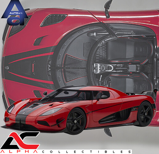AUTOart 1/18 Koenigsegg Agera Rs – Rouge Chilli / Carbone – 79022