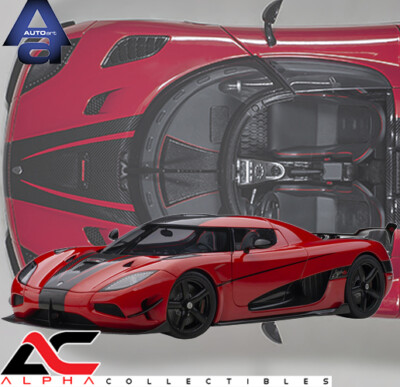 AUTOART 79022 1:18 KOENIGSEGG AGERA RS (CHILLI RED/CARBON) SUPERCAR