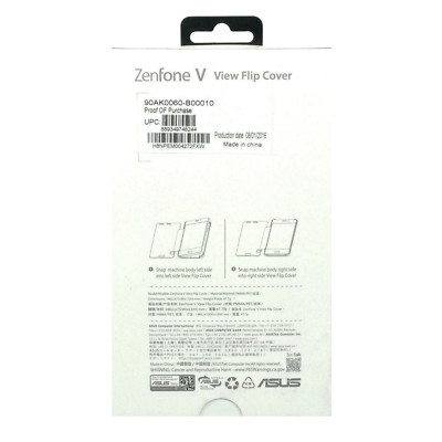 Bundle Asus View Flip Cover + Vetro Temperato Verizon Per ZenFone V