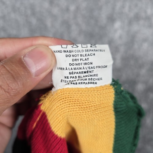 Bob Marley Billabong Red Yellow Black Green Y2k Beanie OSFA 100% Cotton GUC F/S - Picture 7 of 7