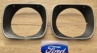 <!--F#f_0-->HOLDEN HQ GTS MONARO HEADLIGHT SURROUND BLACK PAIR COUPE 308 MADE OF STAINLESS <!--F/-->