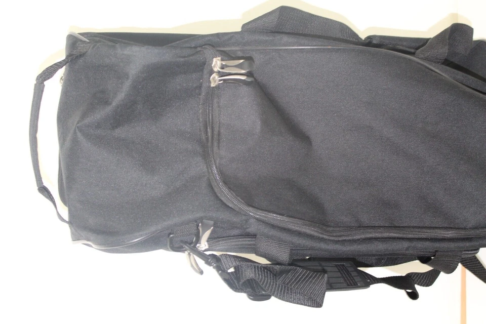 Bolso de Lona Embark Rolling Negro Correa para el Hombro o Ruedas Bolsillos 24 x 10 " Foto 2 de 4