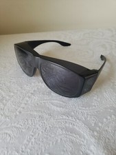 Solar Shield Black Polarized Sunglasses Fit Over Glasses