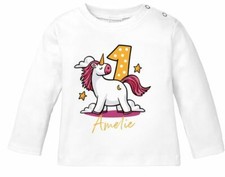 Camiseta manga larga con nombre número camiseta cumpleaños regalo 1. (2.) Gerburtsday