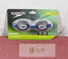 Speedo- Kids Splasher Swimming Goggles, Ages 3-8, Cool Gray/Clear