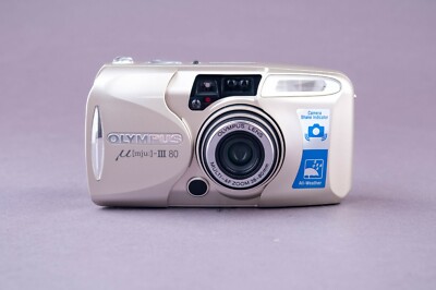 Olympus Mju III 80 Quartz Date 35mm Point&Shoot Film Camera