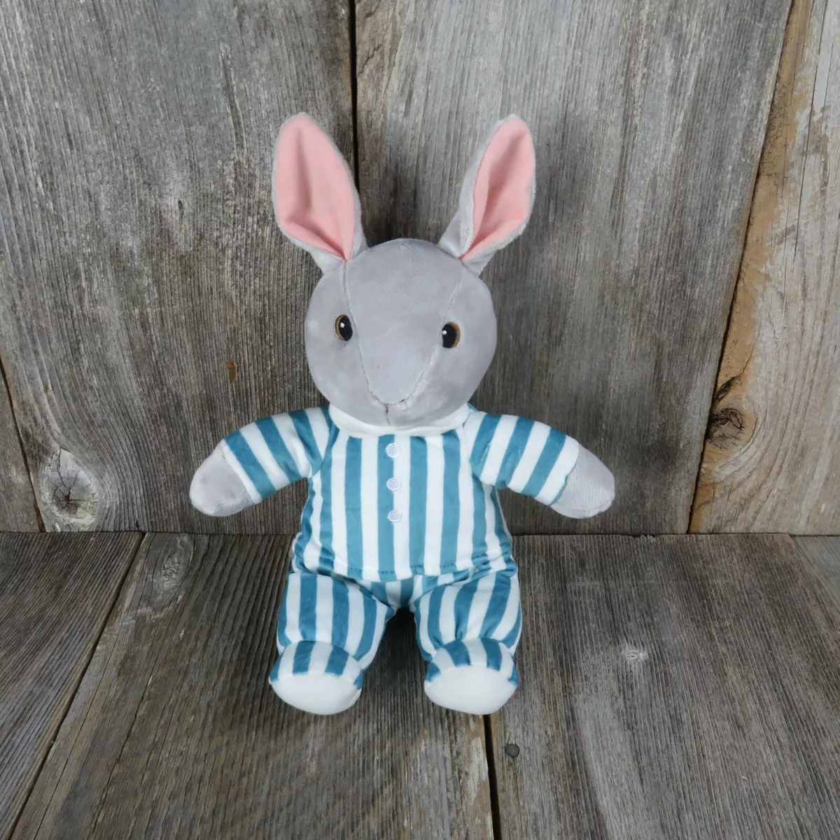 Goodnight Moon Bunny Rabbit Gray Striped Pajamas Plush Stuffed Kohls Cares