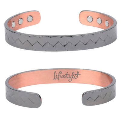 Copper Magnetic Bracelet Pain Energy Arthritis ADJUSTABLE CUFF MEN WOMEN USA S4