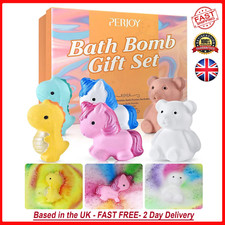 Perjoy Bath Bombs, Natural Bath Bomb Gift Set 6 Bath Bombs Women Kids Mothers Da