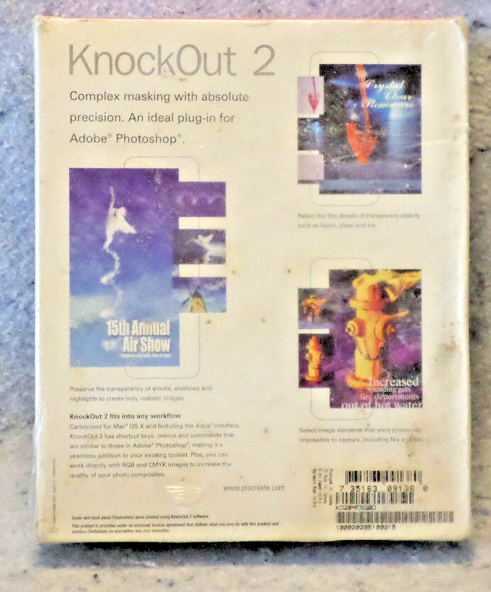 Procreate KnockOut 2 (photoshop addon) sealed in damaged box New in Plastic wrap - Image 2 of 4