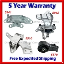 N741 Fits 2017 Chevrolet Cruze 1.4L AUTO Motor & Transmission Mount Set 4pc