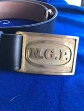National Protection Ngp M1874 Leather Belt Size 32-36