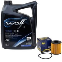 MotoröL Set 5W40 5 Liter + ÖLfilter FüR Citroen C4 C5 Fiat Lancia Mini Peugeot