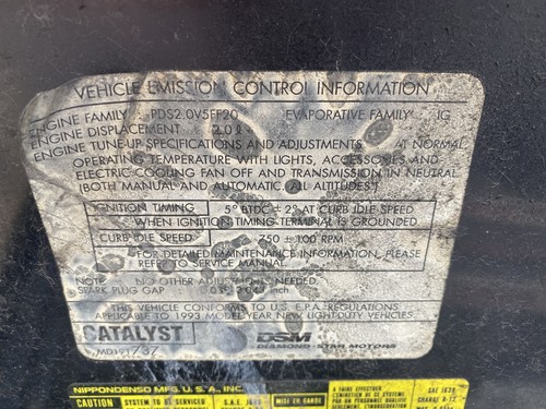 Used A/C Compressor fits: 1993 Eagle Talon R12 2.0 Grade A - Picture 11 of 24