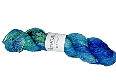 Dream in Color Yarn BFL Sock 712 Brilliant 85% Leicester 15% Nylon 420 Yds Aqua