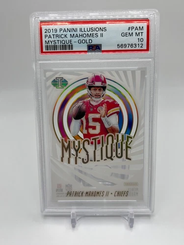 2019 Panini Illusions Patrick Mahomes Mystique Gold /399 PSA 10 #MYS-PAM RF