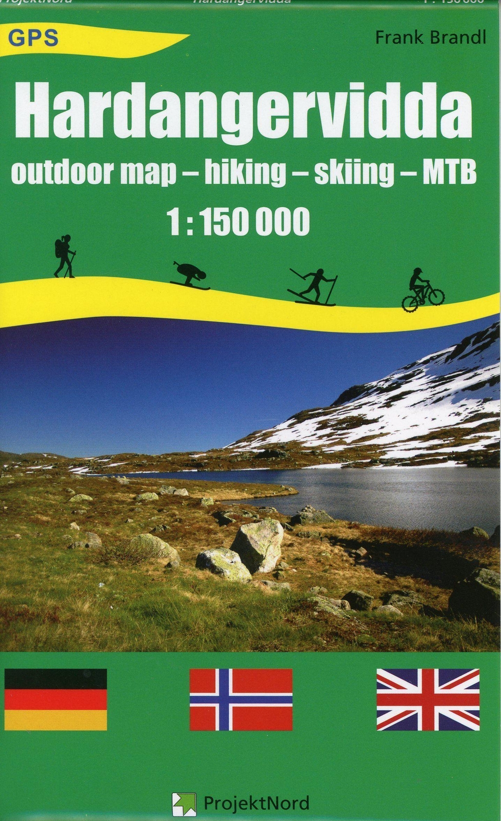 Thumbnail - Hardangervidda 1 : 150 000 Frank Brandl (land-)karte Deutsch 2013