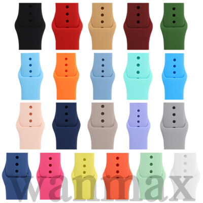 Sports Silicone Strap Bracelet For Apple Watch Band Series 10 9 8 7 6 5 4 SE