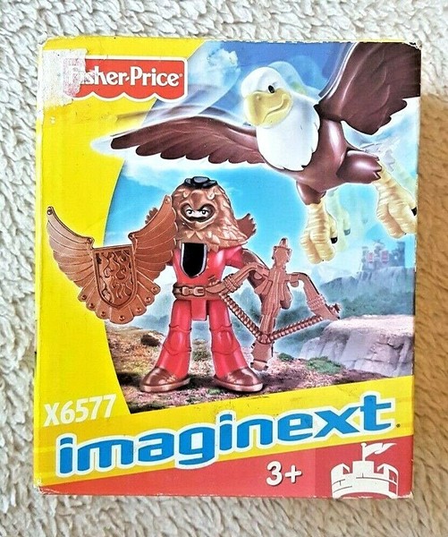 FISHER PRICE: RED SUN KNIGHT & EAGLE (MEDIEVAL SYS). IMAGINEXT X6577. BRAND NEW!