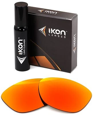 IKON LENSES Polarized IKON Replacement Lenses For Ray Ban RB4165 Justin 51mm - Fire Orange