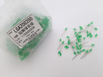 1000x SET Leuchtdiode LED 3mm Grün Diode LEDs