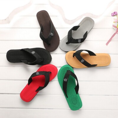 Herren Flip EVA Zehentrenner Flop Schlappen Badelatschen Flops Schwarz Schuhe DE