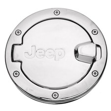 2007-2017 Jeep Wrangler 4-door Chrome Fuel Gas Filler Door Mopar Oem 82214794