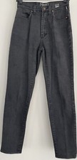 Vintage VERSACE JEANS COUTURE Women  s 27/41 30L Black Denim High Waist Jeans