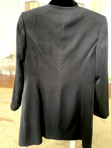 Jake Women's Velvet Trim Longer Length Button Through Evening Jacket Size 12 VGC - Picture 4 of 5