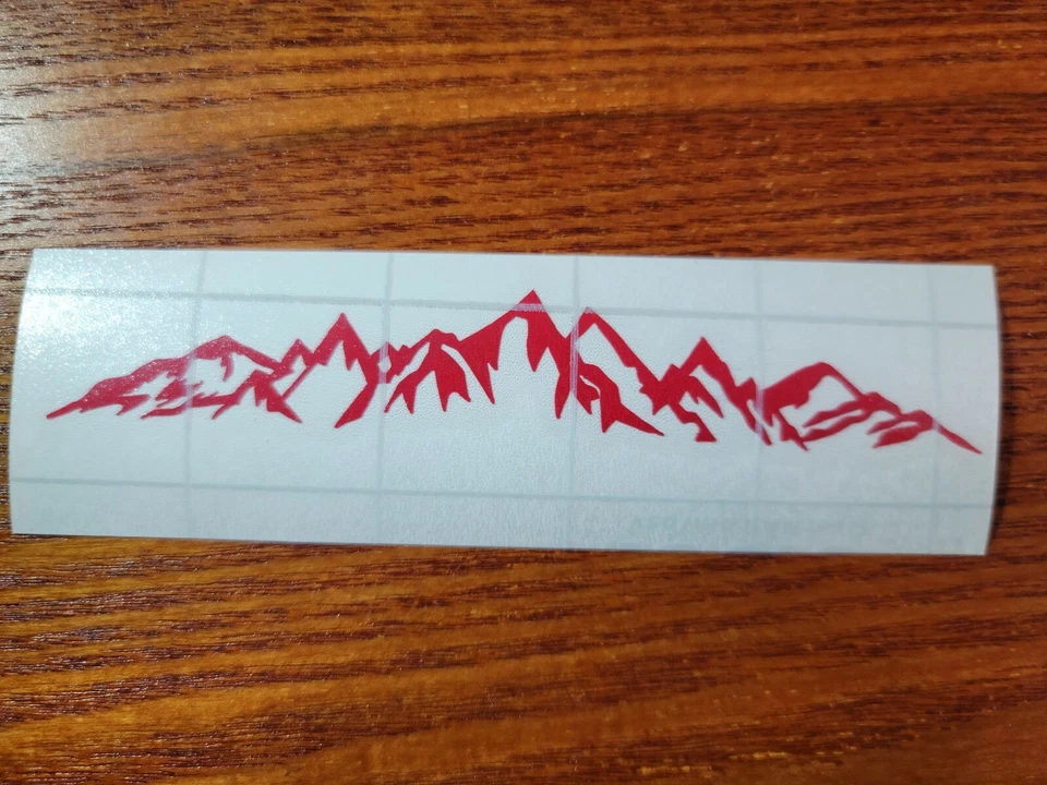 Calcomanía de vinilo MOUNTAIN RANGE PAISAJE SCENE - Pegatina para coche camión. b Foto 3 de 4