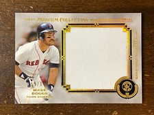 RED SOX #1/1 WADE BOGGS JUMBO GU JERSEY 2013 TOPPS MUSEUM MOMENTOUS MATERIAL