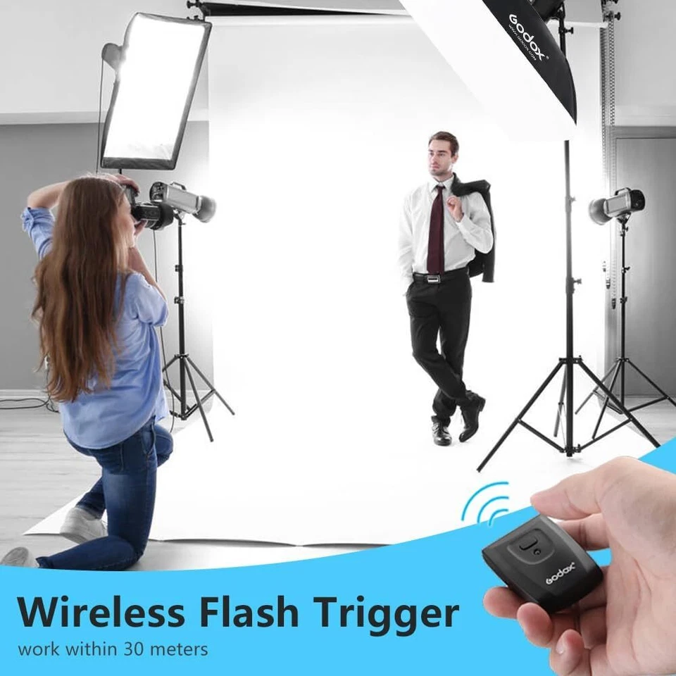 Kit de luces estroboscópicas de estudio profesional Godox para fotografía, softbox...  Foto 4 de 4
