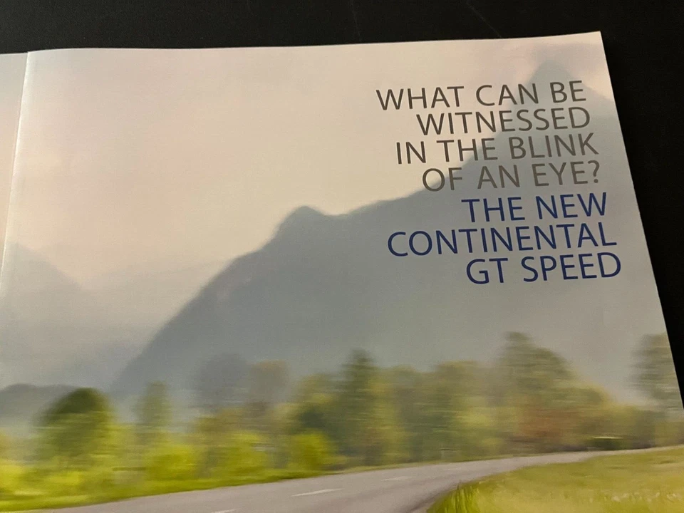 Blue 2013 Bentley Continental GT Speed - Original Color Print Ad Wall Art - MINT - Image 4 of 4