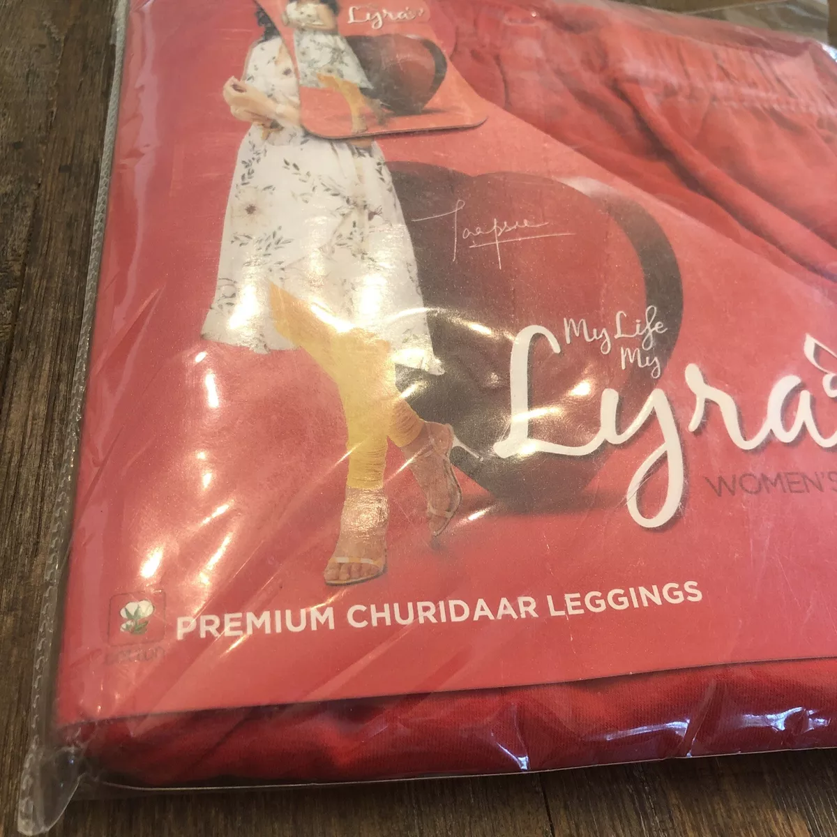 Indian Cotton Churidar Lyra Free Size Light Red Women Legging Kurta Kurti  Free S