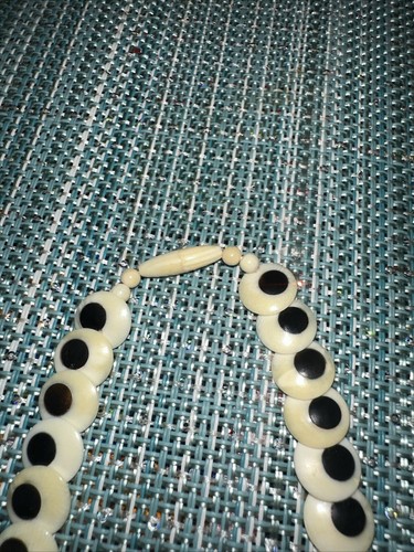 Early Native American Bone Necklace Choker Lay flat New Mexico Las Cruses Area - Picture 2 of 6