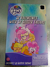 My Little Pony 32 Valentines With 32 Glitter Tattoos 8 Different Designs