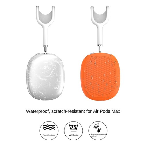 Anti-Scratch Protective Silicone Protector Case Cover Sleeve For AirPods Max - Photo 8 sur 15