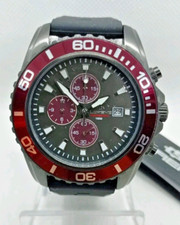 OROLOGIO UOMO LORENZ CRONOGRAFO DIVER GHIERA GIREVOLE,DATARIO,CINTURINO IN GOMMA