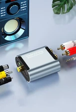 Optical Coax Coaxial Toslink Digital to Analog Audio Converter Adapter DAC RCA