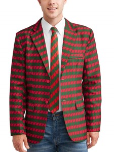 red christmas blazer
