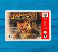 Indiana Jones and The Infernal Machine Nintendo 64 imán de nevera
