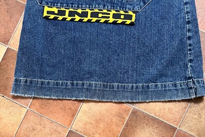 パンツ 90s vintage Jnco crime scene 36x30 Vintage 90s Original JNCO Crime Scene Jeans Distressed Worn