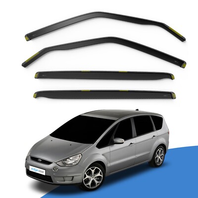 Ford S-Max MK1 2006-2010 5 Door MPV Wind Deflectors 4pc Edgevisors Tinted