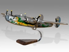 Consolidated B-24 The Dragon Desk Wood Airplane New Model Small Scale 1/100