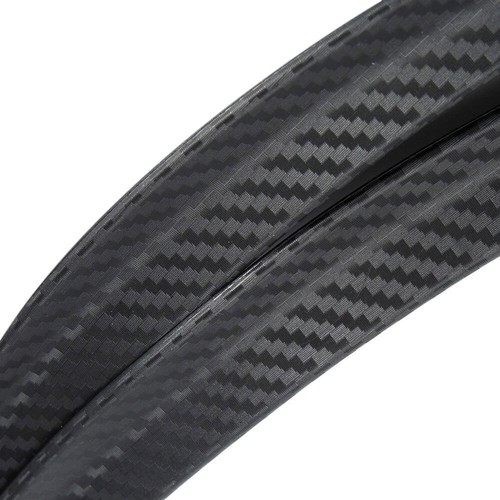 Tiras de fibra de carbono 2 piezas guardabarros coche llamaradas guardabarros guardabarros protector contra salpicaduras arco labio de rueda - Imagen 4 de 9
