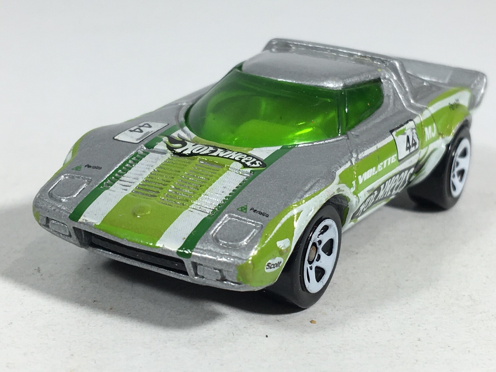 Hot Wheels 2008 Lancia Stratos Race Car Silver #44 HW Mystery Cars Malaysia #2