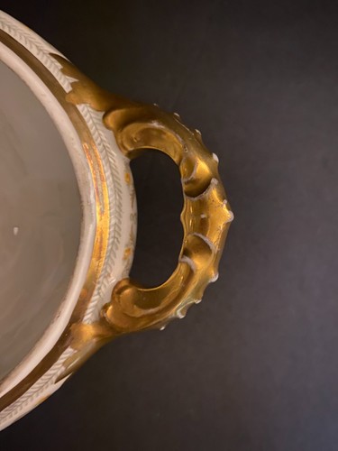 Vtg Limoges France Covered Vegetable Dish N. Klein & Bros. Yellow Roses w/ Gold - Picture 9 of 14