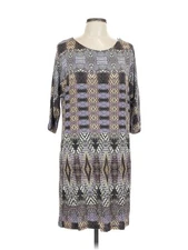 Viereck Women Gray Casual Dress L