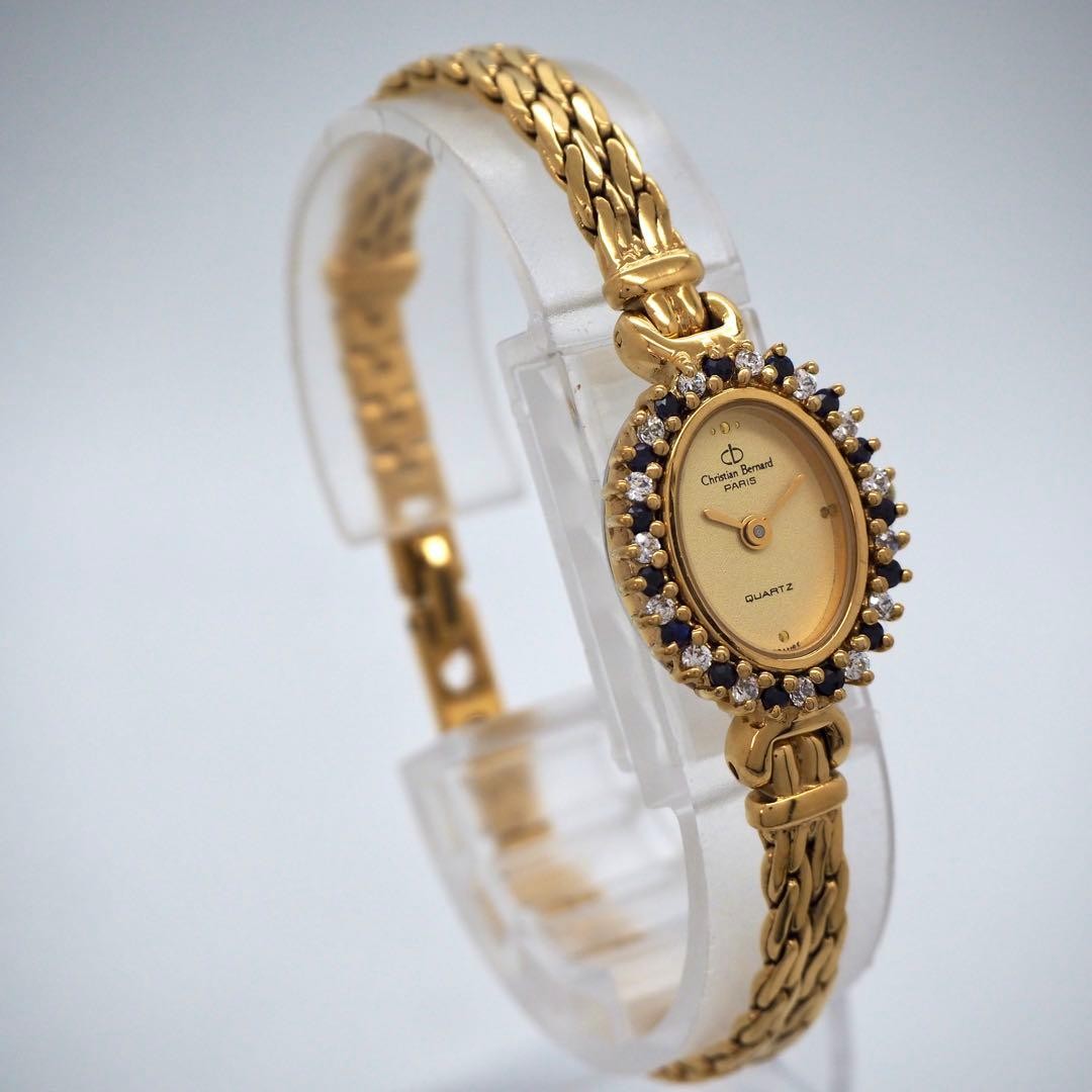 Working Christian Bernard Gold Oval Ladies Watch 16.2cm 6.38in