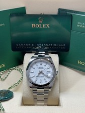 Rolex Datejust 41mm FULL SET BOX AND PAPERS White Index Dial 126300 3